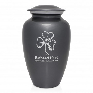 shamrock-cremation-urn-gunmetal-gray.jpg