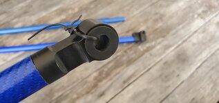 Minelab equinox carbon fiber shaft with 2 lower shafts