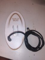 For Sale Fisher Gold Bug Series 10″ X 6 Solid DD White Elliptical Coil Used