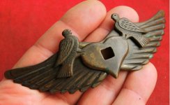 BRONZE 2 PIECE BELT BUCKLE DATE UNK FOUND IN UKRAINE - 1.jpg