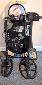 Nokta Double Score, 2 coils and Bluetooth headphones