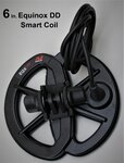 F/S - MineLab Equinox DD 6" coil unused/less than 1 yr old