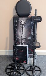 Minelab Manticore, Stock and M-9 coil, 2 lower shafts