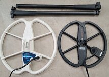 FS...2 Minelab FBS coils w/lower rods.